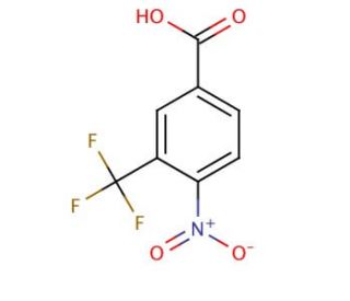 4-Nitro-3-(trifluoromethyl)benzoic acid (CAS 320-38-7) - chemical structure image
