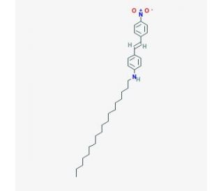 4-Nitro-4&prime;-(octadecylamino)stilbene (CAS 110138-83-5) - chemical structure image