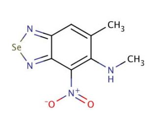 4-Nitro-5-methylamino-6-methyl-2,1,3-benzoselenodiazole (CAS 149703-56-0) - chemical structure image
