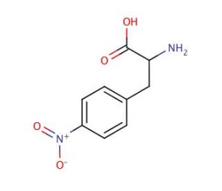 4-Nitro-DL-phenylalanine (CAS 2922-40-9) - chemical structure image