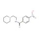 4-Nitro-N-(2-piperidinoethyl)benzenecarboxamide (CAS 1664-31-9) - chemical structure image