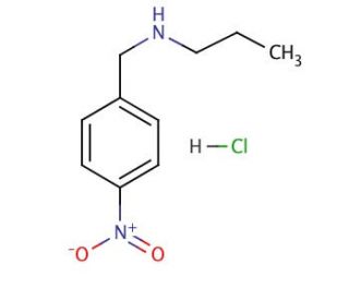 4-Nitro-N-propylbenzylamine hydrochloride (CAS 68133-98-2) - chemical structure image