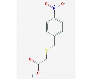 [(4-Nitrobenzyl)thio]acetic acid (CAS 6345-13-7) - chemical structure image