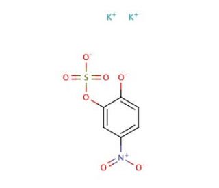 4-Nitrocatechol sulfate dipotassium salt (CAS 14528-64-4) - chemical structure image