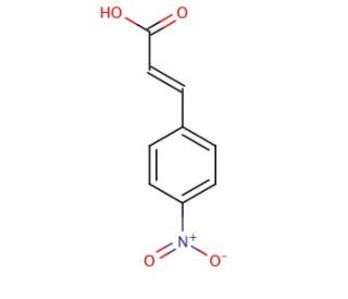 4-Nitrocinnamic Acid (CAS 619-89-6) - chemical structure image