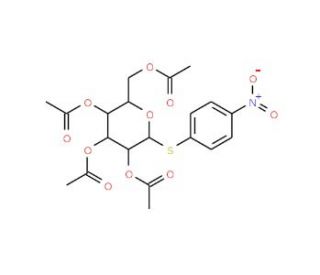 4-Nitrophenyl 2,3,4,6-tetra-O-acetyl-b-D-thiogalactopyranoside (CAS 41341-55-3) - chemical structure image