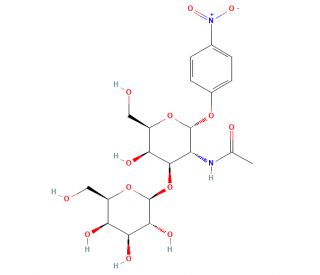 4-Nitrophenyl 2-(Acetamido)-2-deoxy-3-O-&beta;-D-galactopyranosyl-&alpha;-D-galactopyranoside (CAS 59837-14-8) - chemical structure imag