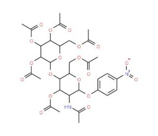 4-Nitrophenyl 2-acetamido-3,6-di-O-acetyl-4-O-(2,3,4,6-tetra-O-acetyl-b-D-galactopyranosyl)-2-deoxy-b-D-glucopyranoside (CAS