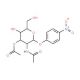 4-Nitrophenyl 2-acetamido-3-O-acetyl-2-deoxy-b-D-glucopyranoside (CAS 23262-57-9) - chemical structure image