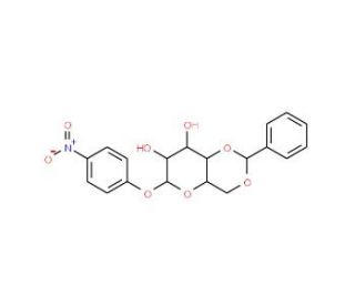 4-Nitrophenyl 4,6-benzylidene-a-D-glucopyranoside (CAS 250674-88-5) - chemical structure image