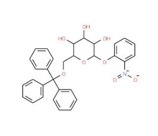4-Nitrophenyl 6-O-trityl-a-D-glucopyranoside (CAS 655246-35-8) - chemical structure image