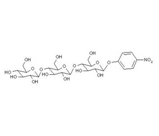 4-Nitrophenyl &beta;-D-cellotrioside (CAS 106927-48-4) - chemical structure image
