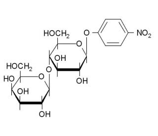 4-Nitrophenyl &beta;-D-lactopyranoside (CAS 4419-94-7) - chemical structure image