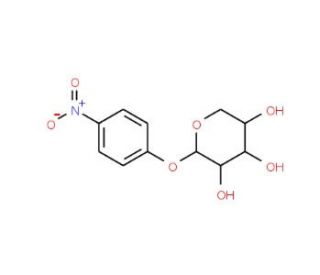 4-Nitrophenyl-&beta;-D- xylopyranoside (CAS 2001-96-9) - chemical structure image