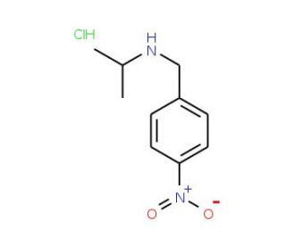 [(4-nitrophenyl)methyl](propan-2-yl)amine hydrochloride - chemical structure image