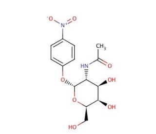 4-Nitrophenyl N-acetyl-&alpha;-D-galactosaminide (CAS 23646-68-6) - chemical structure image