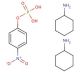 4-Nitrophenyl phosphate, bis(cyclohexylammonium) salt (CAS 52483-84-8) - chemical structure image