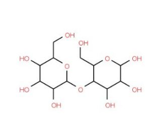 4-O-(&alpha;-D-Mannopyranosyl)-D-mannose (CAS 35438-40-5) - chemical structure image