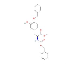 4-O-Benzyl-N-[(benzyloxy)carbonyl]-L-DOPA Methyl Ester (CAS 105229-41-2) - chemical structure image