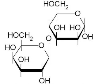 4-O-&beta;-Galactopyranosyl-D-mannopyranose (CAS 20869-27-6) - chemical structure image