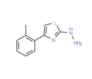 (4-o-Tolyl-thiazol-2-yl)-hydrazine - chemical structure image