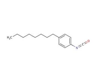 4-Octylphenyl isocyanate (CAS 69342-46-7) - chemical structure image