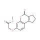 (4-Oxo-1,2,3,4-tetrahydro-cyclopenta[c]chromen-7-yloxy)-acetic acid methyl ester - chemical structure image