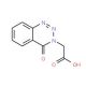(4-oxo-1,2,3-benzotriazin-3(4H)-yl)acetic acid (CAS 97609-01-3) - chemical structure image