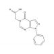 (4-oxo-1-phenyl-1,4-dihydro-5H-pyrazolo[3,4-d]pyrimidin-5-yl)acetic acid - chemical structure image