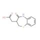(4-Oxo-2,3,4,5-tetrahydro-1,5-benzothiazepin-3-yl)acetic acid (CAS 17547-79-4) - chemical structure image