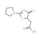 (4-Oxo-2-pyrrolidin-1-yl-4,5-dihydro-thiazol-5-yl)-acetic acid - chemical structure image
