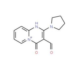 4-Oxo-2-pyrrolidin-1-yl-4H-pyrido[1,2-a]-pyrimidine-3-carbaldehyde - chemical structure image