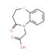 (4-Oxo-3,4-dihydro-1,5-benzothiazepin-5(2H)-yl)-acetic acid - chemical structure image