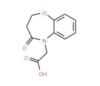 (4-oxo-3,4-dihydro-1,5-benzoxazepin-5(2H)-yl)acetic acid - chemical structure image