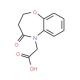 (4-oxo-3,4-dihydro-1,5-benzoxazepin-5(2H)-yl)acetic acid - chemical structure image