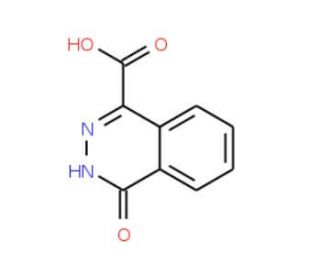 4-Oxo-3,4-dihydro-phthalazine-1-carboxylic acid (CAS 3260-44-4) - chemical structure image
