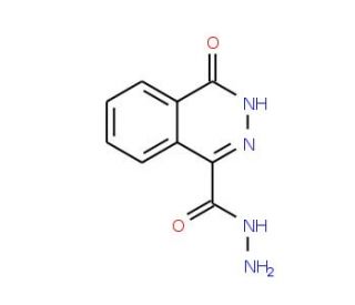 4-Oxo-3,4-dihydro-phthalazine-1-carboxylic acid hydrazide (CAS 61051-67-0) - chemical structure image