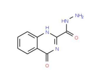 4-Oxo-3,4-dihydro-quinazoline-2-carboxylic acid hydrazide (CAS 34632-71-8) - chemical structure image