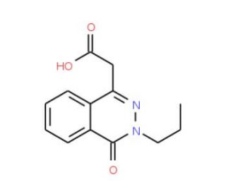 (4-Oxo-3-propyl-3,4-dihydro-phthalazin-1-yl)-acetic acid - chemical structure image