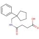 4-Oxo-4-{[(1-phenylcyclopentyl)methyl]amino}-butanoic acid - chemical structure image