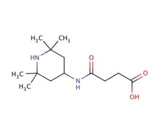 4-Oxo-4-[(2,2,6,6-tetramethylpiperidin-4-yl)amino]butanoic acid - chemical structure image
