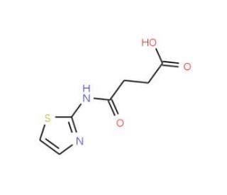 4-oxo-4-(1,3-thiazol-2-ylamino)butanoic acid (CAS 19692-00-3) - chemical structure image
