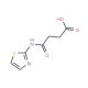 4-oxo-4-(1,3-thiazol-2-ylamino)butanoic acid (CAS 19692-00-3) - chemical structure image