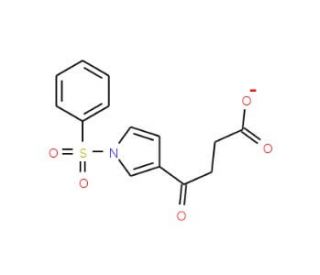4-Oxo-4-[1-(phenylsulfonyl)-1H-pyrrol-3-yl]-butanoic acid (CAS 81454-02-6) - chemical structure image