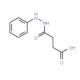4-Oxo-4-(2-phenylhydrazino)butanoic acid (CAS 14580-01-9) - chemical structure image