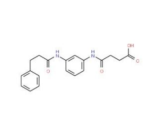 4-Oxo-4-{3-[(3-phenylpropanoyl)amino]-anilino}butanoic acid - chemical structure image
