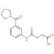 4-Oxo-4-[3-(1-pyrrolidinylcarbonyl)anilino]-butanoic acid - chemical structure image