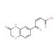 4-Oxo-4-(3-oxo-3,4-dihydro-2H-1,4-benzoxazin-6-yl)-2-butenoic acid (CAS 26518-87-6) - chemical structure image