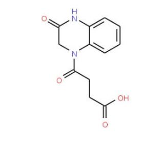 4-Oxo-4-(3-oxo-3,4-dihydro-2H-quinoxalin-1-yl)-butyric acid - chemical structure image