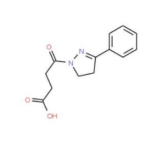 4-oxo-4-(3-phenyl-4,5-dihydro-1H-pyrazol-1-yl)butanoic acid - chemical structure image